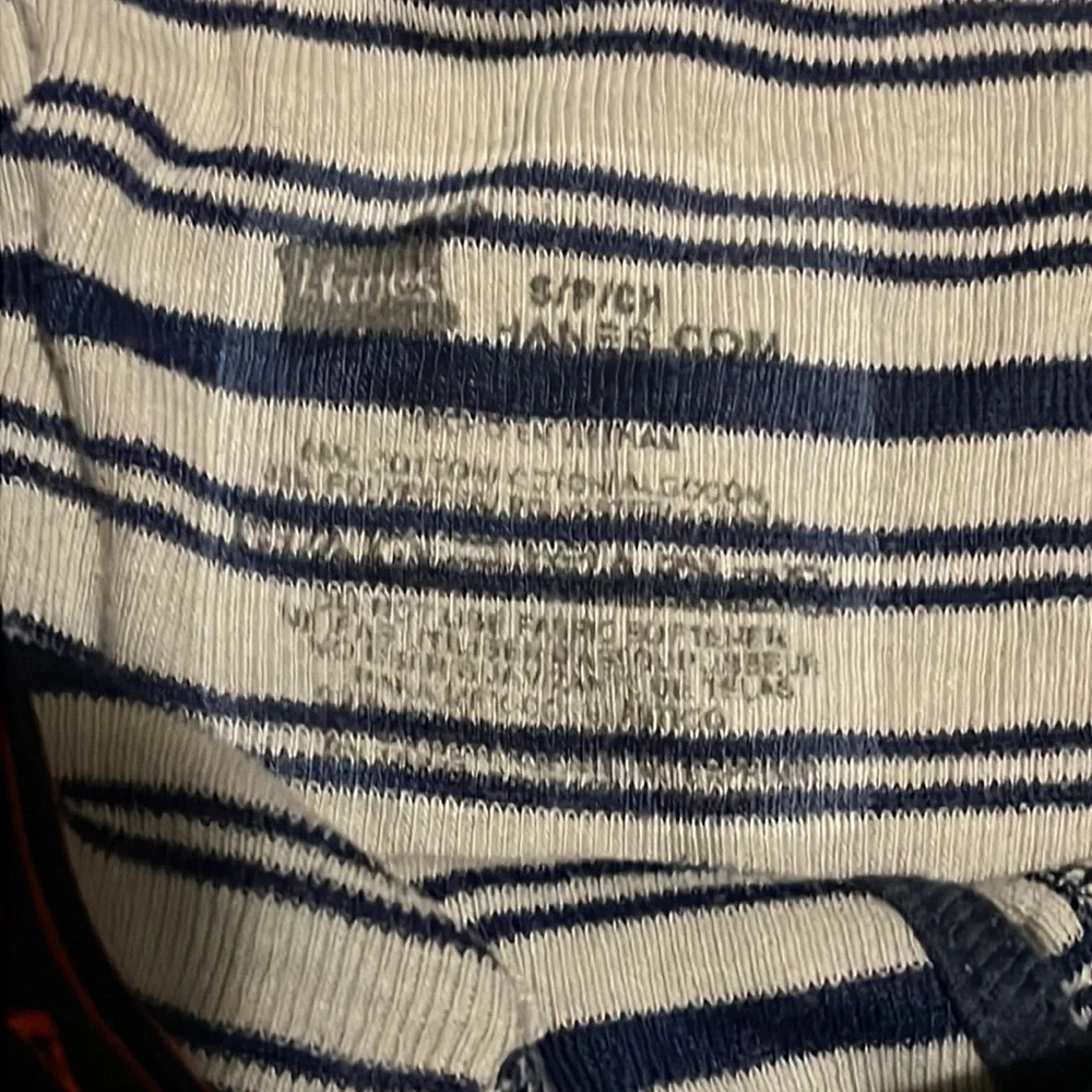 Hanes Boys Small 3-Pack Cotton Boxer Briefs Red and Gray Striped, Plain Blue